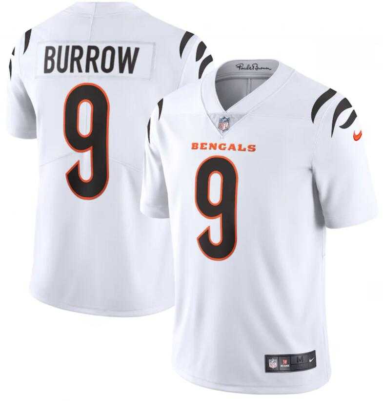 Nike Bengals 9 Joe Burrow White Vapor Limited Jersey,We sell and wholesale Nike Bengals 9 Joe Burrow White Vapor Limited Jersey on line form chian!